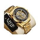 Relógio De Pulso De Quartzo Dourado Para Homens LIGE, Relógio Retro Luxuoso Da Marca Top, Reloj