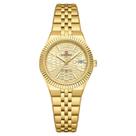 Relógio de Pulso de Quartzo Feminino com Bracelete em Aço A Prova d'Água - Dourado Relógio de Pulso de Quartzo Feminino com Bracelete em Aço A Prova d'Água - Dourado