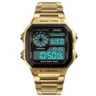 Relogio de Pulso Digital Esportivo Casual Masculino Aço Inox Skmei 1335 Relógio Elegante Dual Time Vintage - Dourado Relogio de Pulso Digital Esportivo Casual Masculino Aço Inox Skmei 1335 Relógio Elegante Dual Time Vintage - Dourado