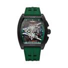 Relógio De Pulso Esportivo Masculino Com Mostrador Luminoso Iridescente, Pulseira De Silicone Preta,