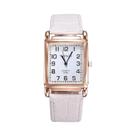 Relógio De Pulso Feminino De Quartzo Com Pulseira De Couro Dourada Rosa, Luxuoso E Fashion