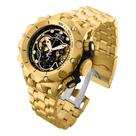 Relógio De Pulso Invcta Venon Hybrid 27794 Com Corria De Aço Inoxidável Cor Dourado - Fondo Preto