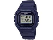 Relógio de Pulso Marca Casio Masculino Digital 50 Metros Resistente Agua Esportivo Azul W-218H-2AVDF