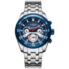 Relógio de pulso masculino com cronógrafo mostrador luminoso impermeável