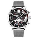 Relógio de Pulso Masculino Pulseira Aço Inox DEYROS Relógio de Pulso Masculino Pulseira Aço Inox DEYROS