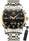 Relógio de pulso OLEVS Chronograph Quartz em Aço Inoxidável para Homens