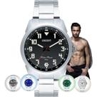 Relogio De Pulso Orient Analogico Masculino Esportivo Classico Prova Dágua MBSS1154A