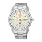 Relógio de Pulso Original Seiko Automático Prata e Branco Masculino SNKP15B1