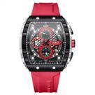 Relógio de pulso quartzo masculino, impermeável, luminoso 8442