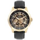 Relógio De Pulso Technos Automático Esqueleto Masculino Pulseira de Couro G3265ao0p