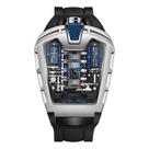 Relógio de quartzo genérico de silicone masculino esportivo 45 mm à prova d'água