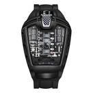 Relógio de quartzo genérico de silicone masculino esportivo 45 mm à prova d'água