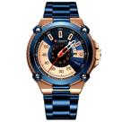 relógio de quartzo masculino casual criativo à prova dagua em aço inoxidável relógio de quartzo masculino casual criativo à prova dagua em aço inoxidável