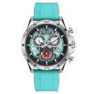 Relógio de quartzo masculino com pulseira de silicone esportivo a prova dagua