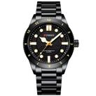 Relógio de Quartzo Masculino Pulseira de Aço inoxidável Design Classico Impermeavel