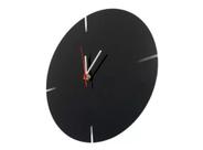 Relógio Decorativo Acrílico Preto Sala Escritório Copa 35cm