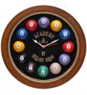 Relógio Decorativo Parede de Fibra - Billiard Preto 733
