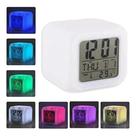 Relogio despertador 7 cores digital luminaria infantil termometro calendario e alarme led Relogio despertador 7 cores digital luminaria infantil termometro calendario e alarme led