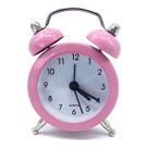Relogio Despertador Aço Presente Mini Antigo Retro