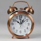 Relógio Despertador Bronze Analógico Alarm/luz Vintage Retrô
