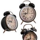 Relógio Despertador Bronze Vintage Estilo Retrô Envelhecido
