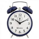 Relógio Despertador Corda Retrô Herweg 2206 011 Azul Escuro
