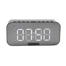 Relogio Despertador Digital Caixa De Som Bluetooth Radio Espelhado USB LED G10 Core:Preto - Shopmix