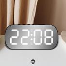 Relógio Despertador Digital De Mesa Com Espelho