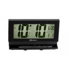 Relogio despertador digital lcd com luz, calendario e iluminação noturna herweg
