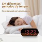 Relógio Despertador Digital LED Espelhado - Tudo em Caixa