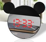 Relógio Despertador Digital LED Espelho Urso Preto Mesa - Tudo em Caixa Relógio Despertador Digital LED Espelho Urso Preto Mesa - Tudo em Caixa