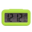 Relógio Despertador Digital Retangular Luminoso Cor Verde