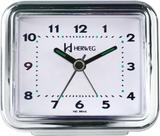 Relógio despertador HERWEG cromado liso 2642-028