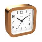 Relógio Despertador Herweg Quartz Sem Tic Tac Dourado Fosco 2645-318