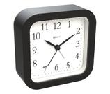 Relógio Despertador Herweg Quartz Sem Tic Tac Preto Fosco 2645-262