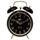 Relógio Despertador Mecânico Herweg 2385 Preto