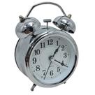 Relógio Despertador Prata Analógico Retrô Alarme/luz Vintage Relógio Despertador Prata Analógico Retrô Alarme/luz Vintage