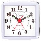Relogio Despertador Quadrado Analógico Branco Herweg
