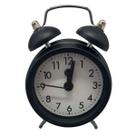 Relógio Despertador Retro Elegante de Mesa Preto