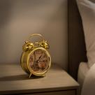 Relógio Despertador Sino Martelinho Estilo Retrô Antigo Decora Ambiente 16cm Sino Cabeçeira