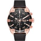 Relógio Diesel Cronógrafo Masculino DZ4607 Pulseira de Couro Novo Original com Nfe