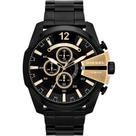 Relógio Diesel Dz4338 Preto C/Dourado Completo - Majestoso Joias e Acessorios