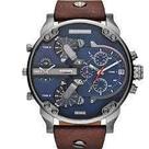 Relógio Diesel Dz7314 Mr. Daddy Couro Caixa Aço Inox