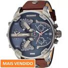 Relógio Diesel Masculino DZ7314 pulseira couro Completo Total
