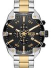 Relógio Diesel Masculino Spiked Bicolor Dz4627b1 P2sk
