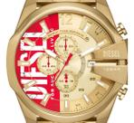 Relógio Diesel Mega Chief Dz4642 Gold Chronograph Dourado Relógio Diesel Mega Chief Dz4642 Gold Chronograph Dourado
