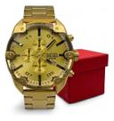 Relógio Diesel Spiked Cronógrafo Masculino Dourado DZ4608