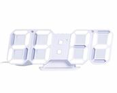 Relógio Digital 3d Led Parede Mesa Alarme Snooze Com Alarme 12/24 Horas - Getit Well