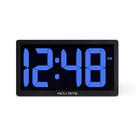Relógio digital AcuRite 75111M LED de 10 polegadas com escurecimento automático azul