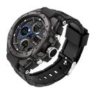 Relógio digital AIMES Military Outdoor Sports para homens azul e preto